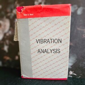 VTG Vibration Analysis by Robert K Vierck HC DJ Book 1967 International Textb Co
